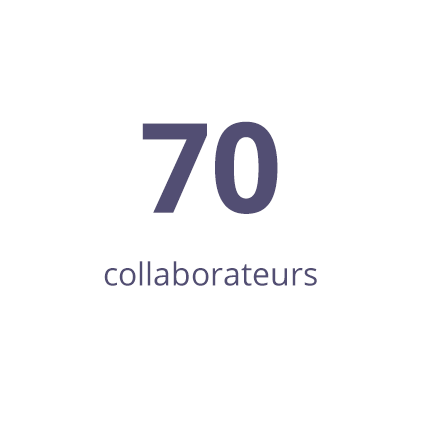 70 collaborateurs
